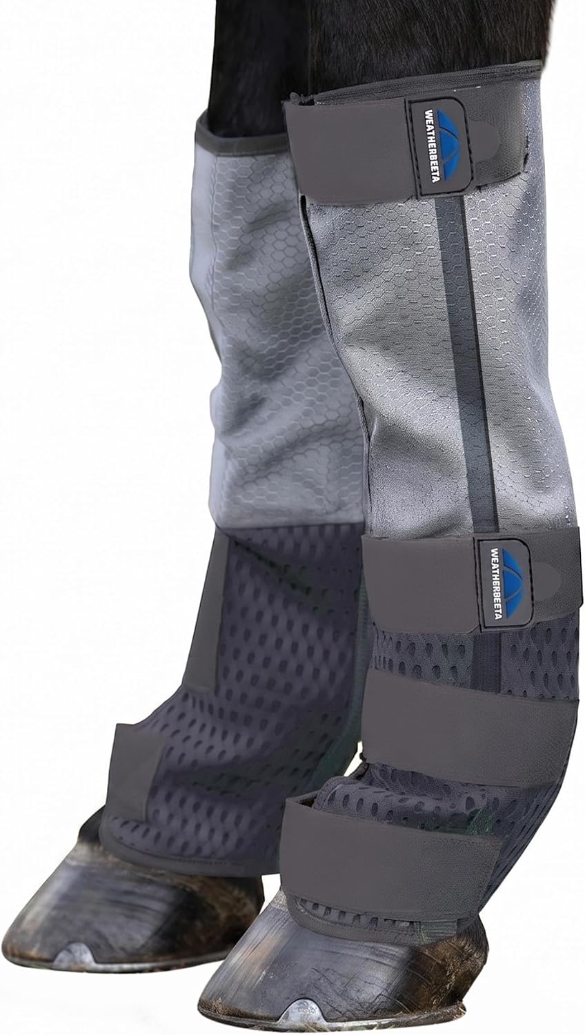 WeatherBeeta ComFiTec Hexi Shield Fly Wraps, Grey/Silver, Full
