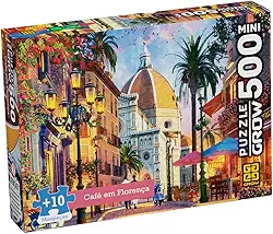 Quebra-Cabeça 500 Peças MINI - CAFE EM FLORENCA -Grow