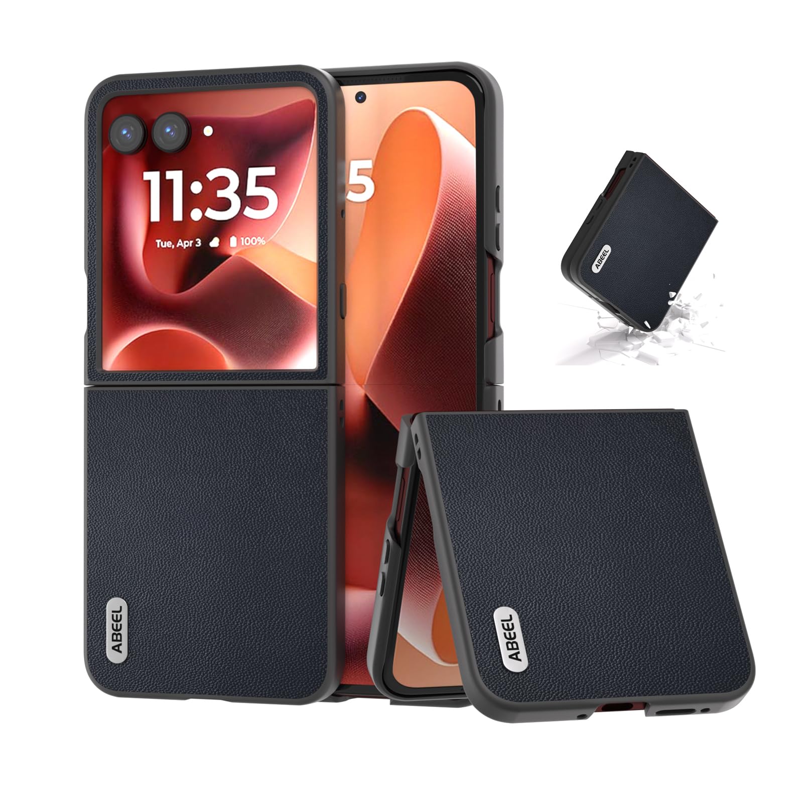 COQUE Hülle für Vivo X Fold 5, Klappscharnier Phantomschale
