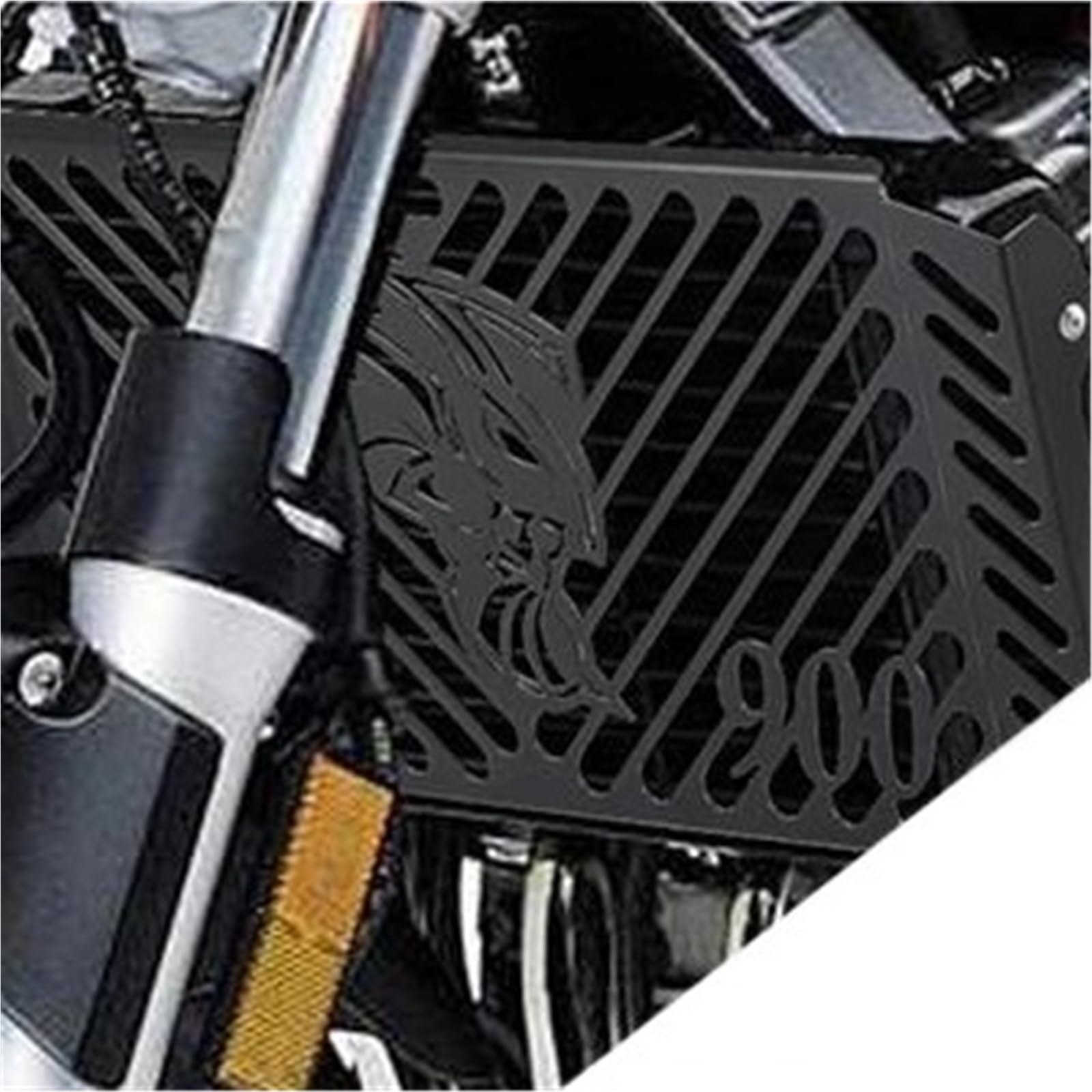 Ochrona chłodnicy motocyklowej Osłona Chłodnicy Motocykla Osłona Grilla Akcesoria Do Motocykla Honda CB900F Hornet 900 CB919 2002-2007 CB900F Kratki motocyklowe(Black -A)