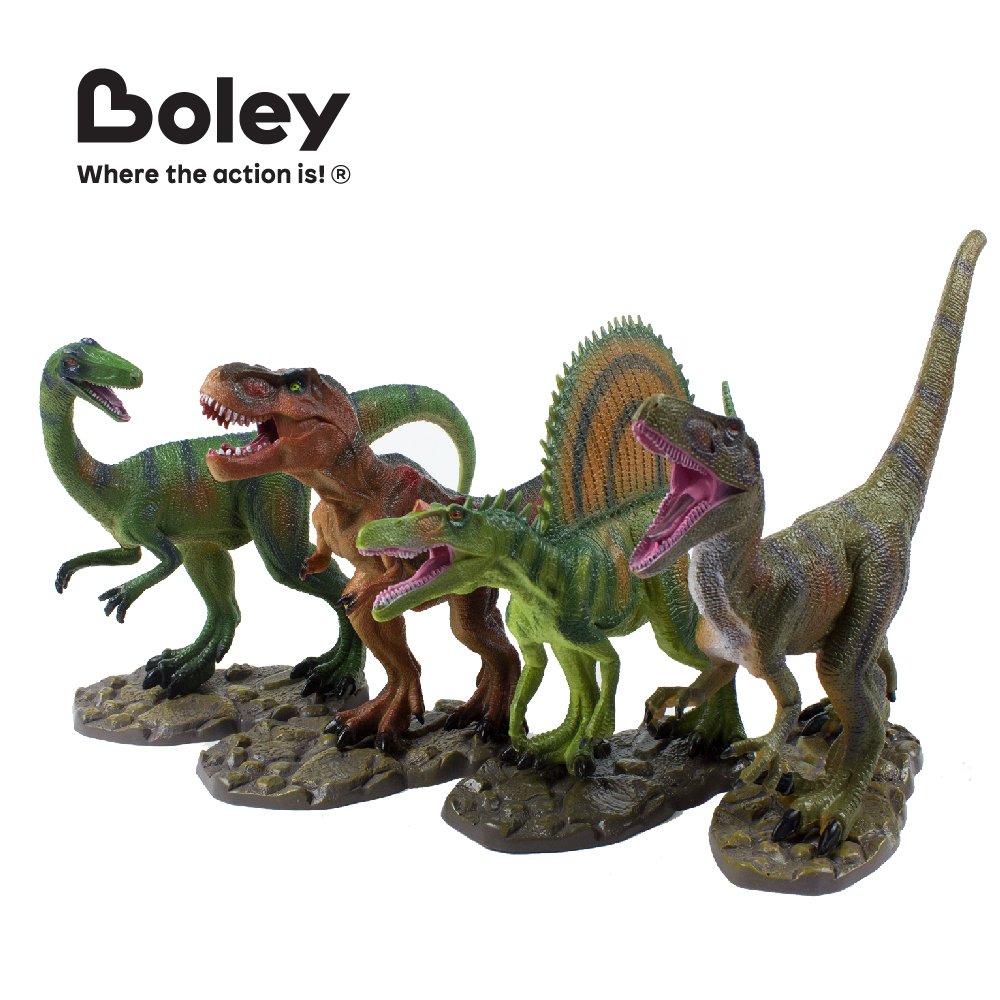 Buy Boley 4 Pack 12" Jumbo Monster Authentic Dinosaur Set Educational