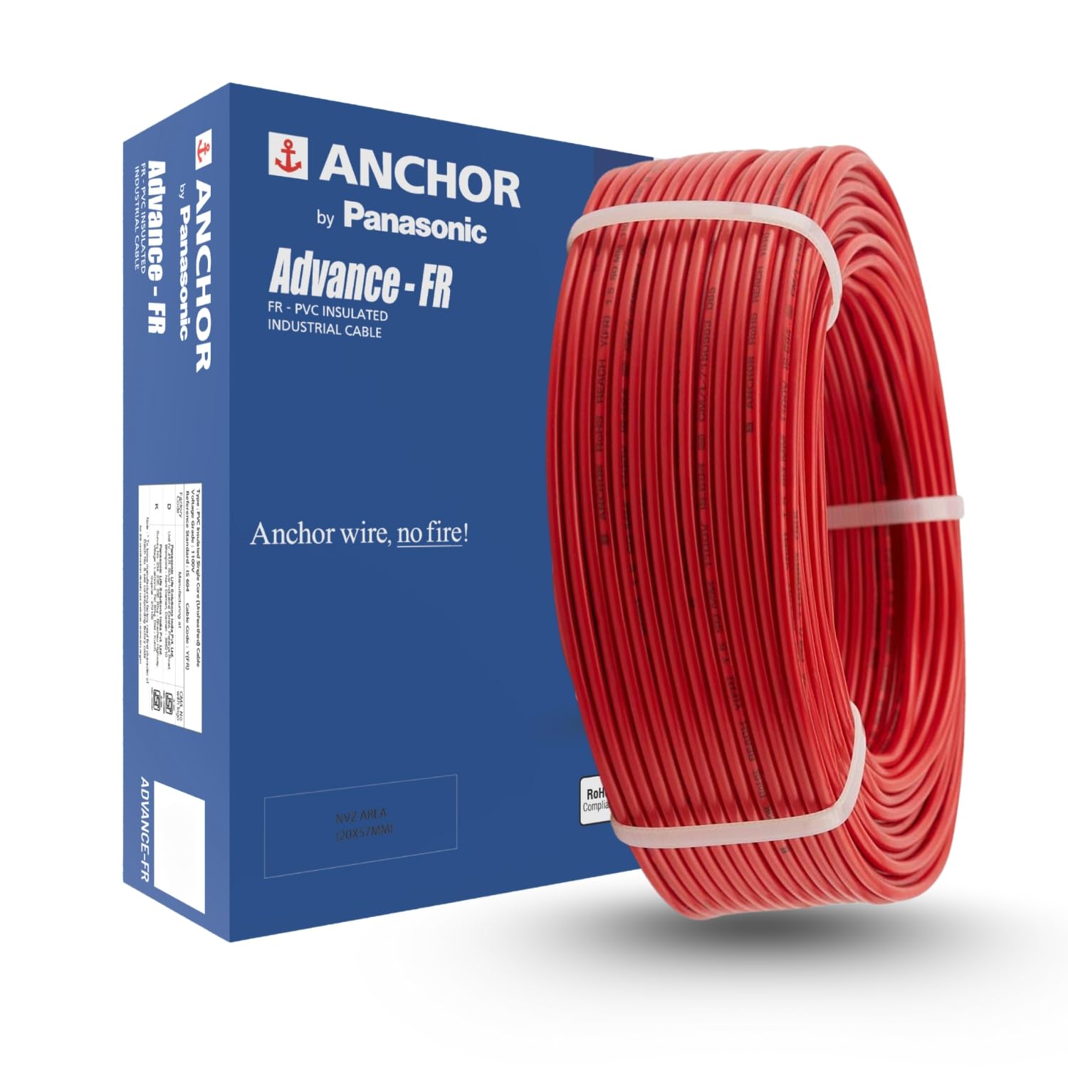 Anchor by Panasonic Penta 6 mm PVC Insulated 45 Meter Copper Electric Wire for Home, Industrial and Commercial Connections (Red, N-96337RD)-picture-11