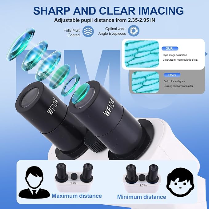 Microscopio binocular 40-2500X para adultos y niños miniatura 2