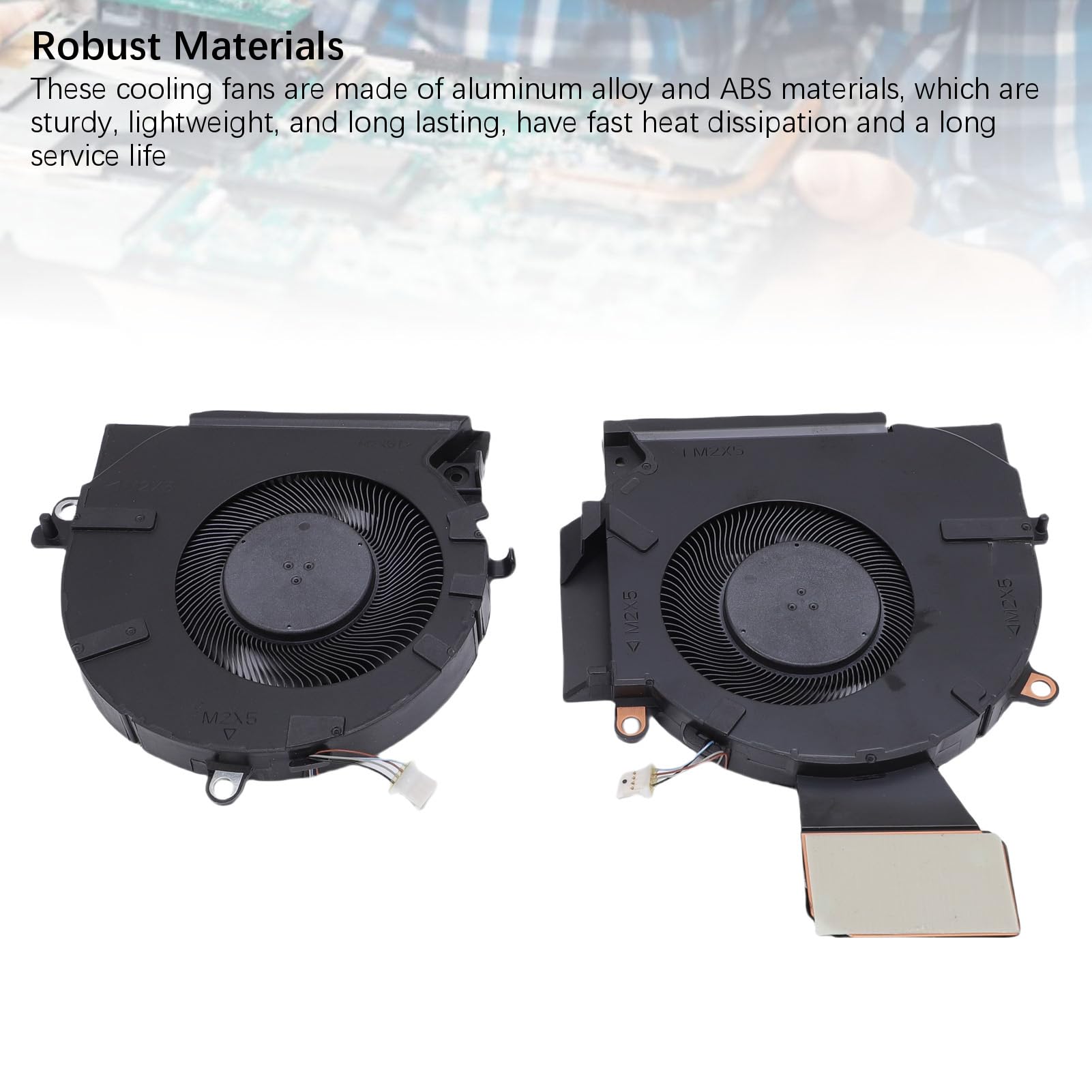 Elprico Ventola di Raffreddamento CPU e GPU per Presomenziale 16-B 16-C TPN-Q265 TPN-Q267 Laptop M75487-001 ND8CC02-20K25 M75488-001 Fan di Raffreddamento con Raffreddamento Rapido e