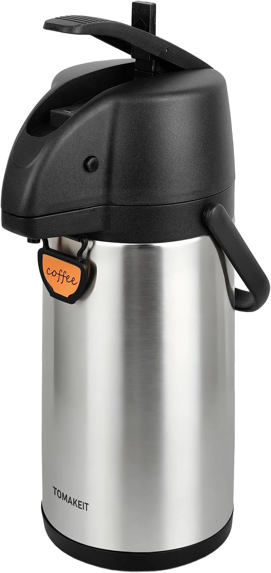 Airpot Coffee Dispenser Thermal with Pump,2.2L/74Oz Insulated Stainless Steel Large Airpot Coffee Carafe Lever Action for Hot/Cold Water,Thermal Carafes for Hot Cocoa for Parties