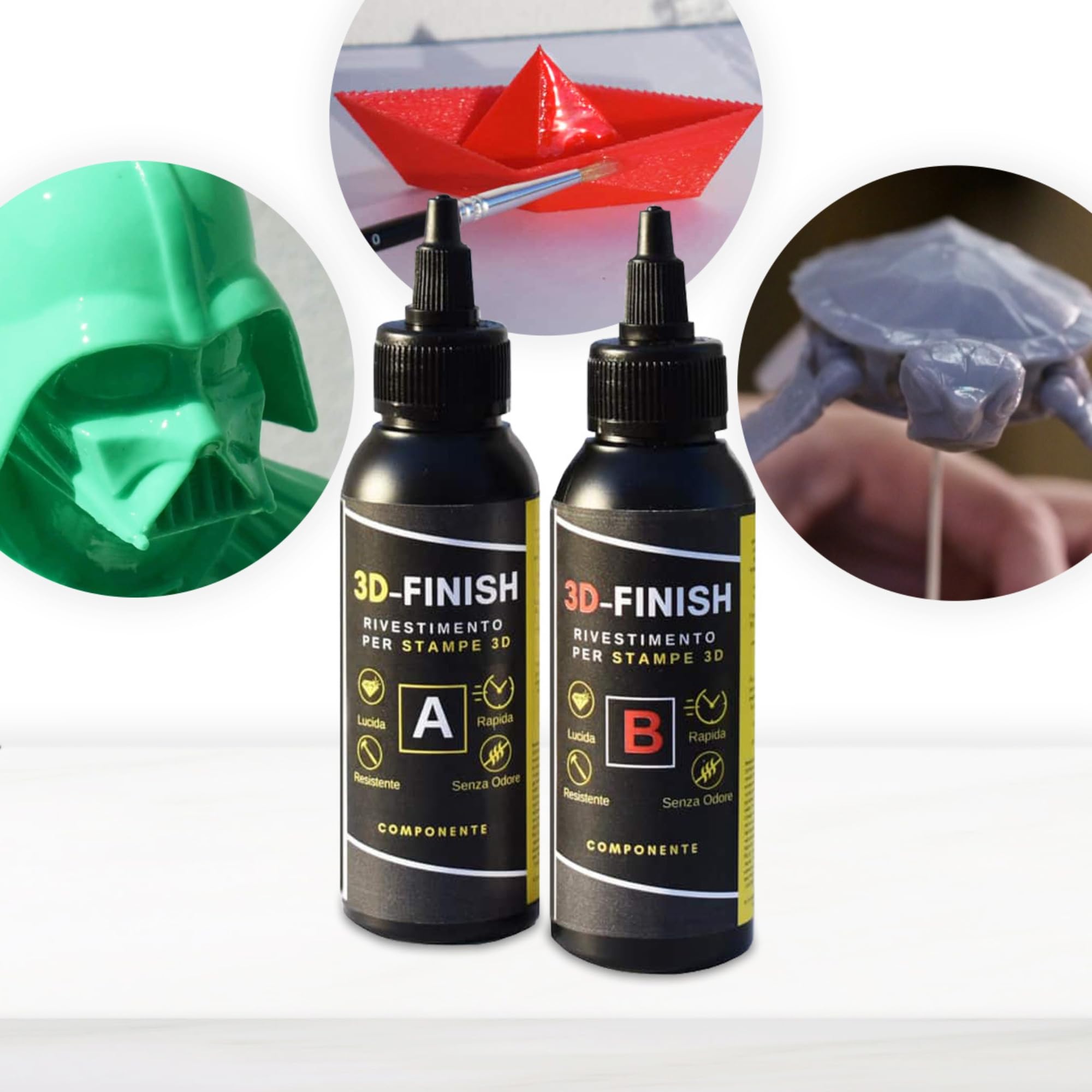 Resin Pro - 3D - Finish "Fast" : Post impression enrobage pour le ponçage et la finition des impressions 3D - 370 ml