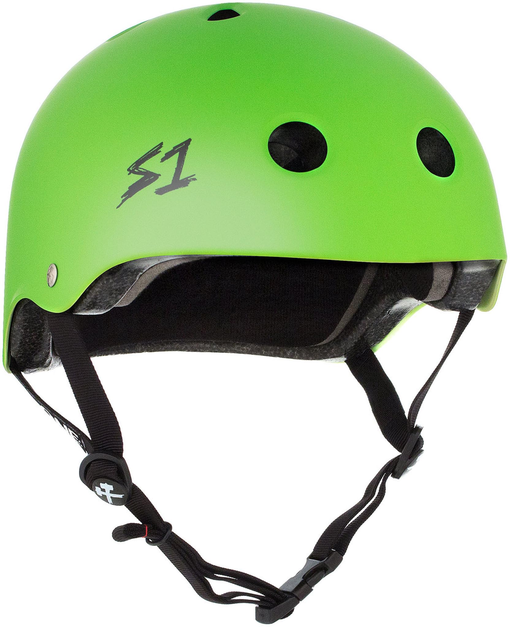 S1 Lifer Helmet for Skateboarding, BMX, and Roller Skating - EPS Fusion Foam, CPSC & ASTM Certified - Bright Green Matte Medium (54.6 cm) — image 1