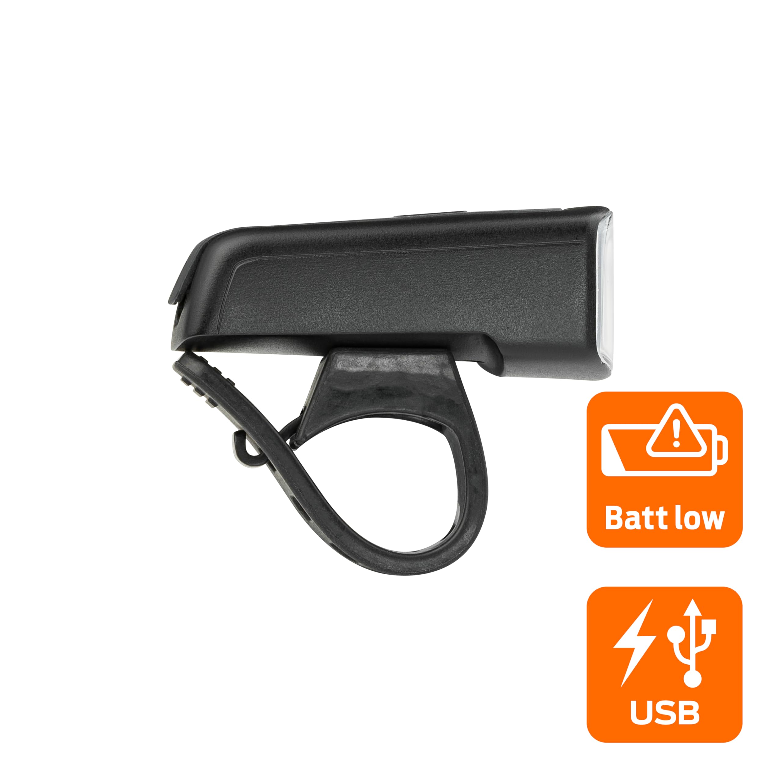 AXA Fahrradlicht Set Dwn 30 Lux – USB Aufladbar – 11 Stunden Leuchtdauer – Batterieanzeige – StVZO Zugelassen