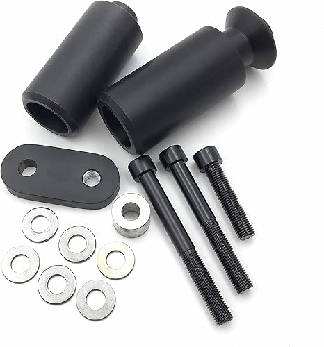 Miniatura 5 de HTTMT MT219-002-BK - Protector de choque deslizante para motocicleta sin corte compatible con Yzf R6 Yzfr6 2006 2007 negro y aluminio resistente