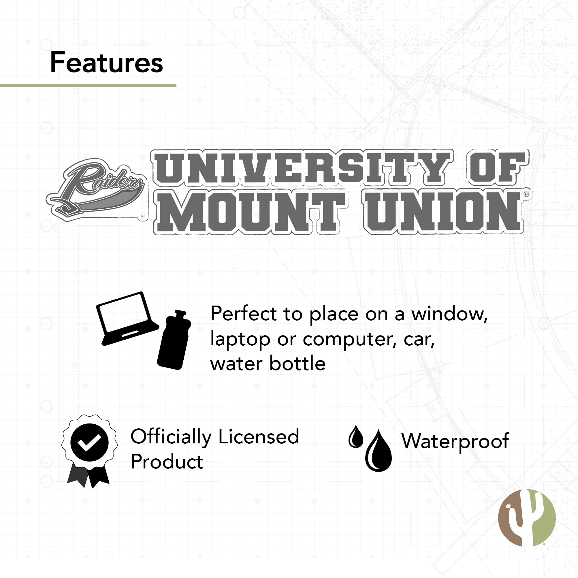 Wright State University Raiders Sticker Decal Sheet - Vinyl Laptop, Car & Water Bottle Decals