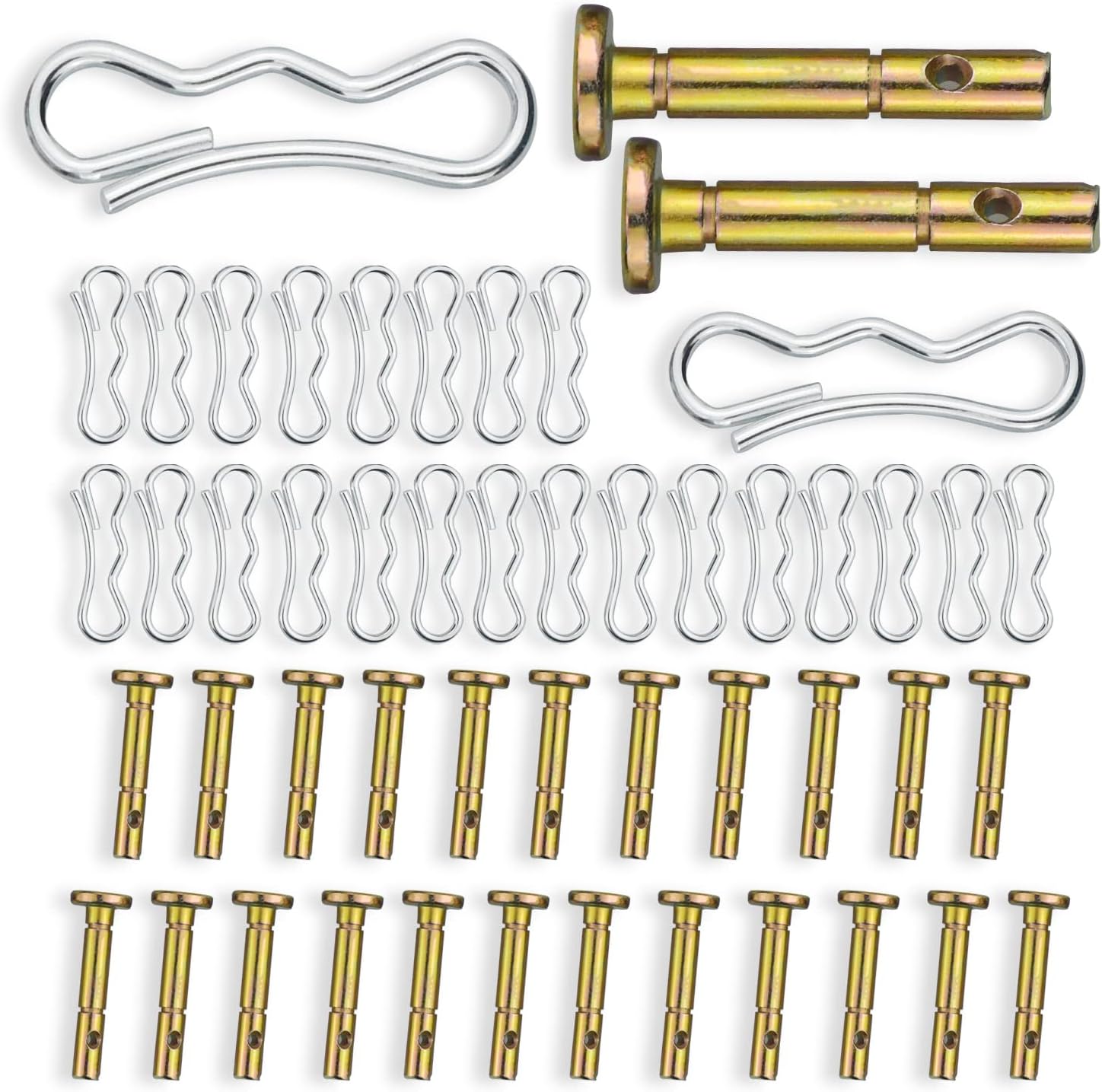 AMTHKNO 25 pcs Shear Pins + 25 pcs Cotters Pins for Snowblower Replacement 738