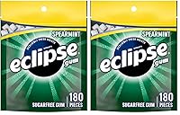 Vista 8 de ECLIPSE Chicle de menta verde sin azúcar, paquete a granel de chicle de menta, 8.8 onzas (bolsa de 180 piezas)