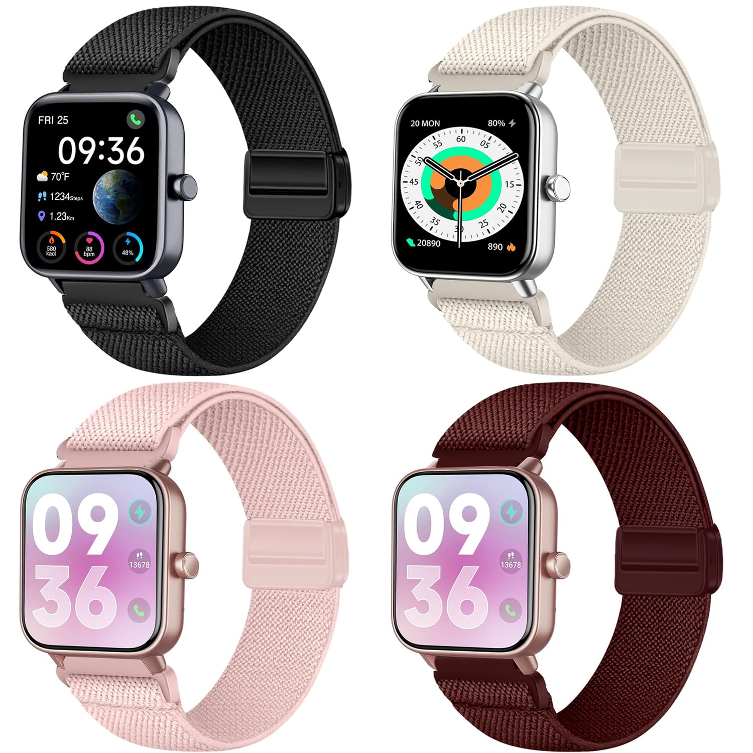 VELULYX Nylon Band Compatible Veryfit Smart Watch IDW19/IDW13/IDW16/IDW18