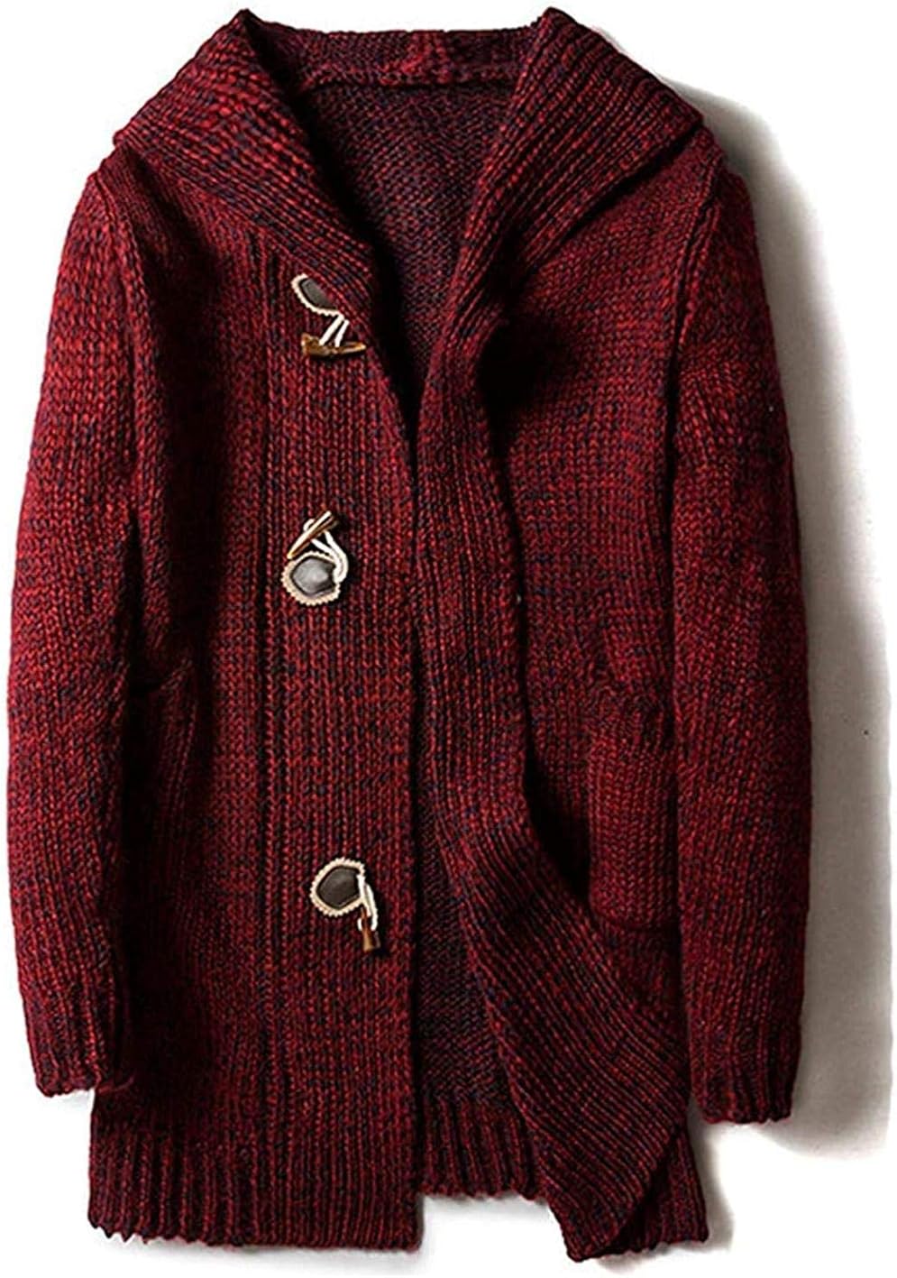 mens toggle button sweater
