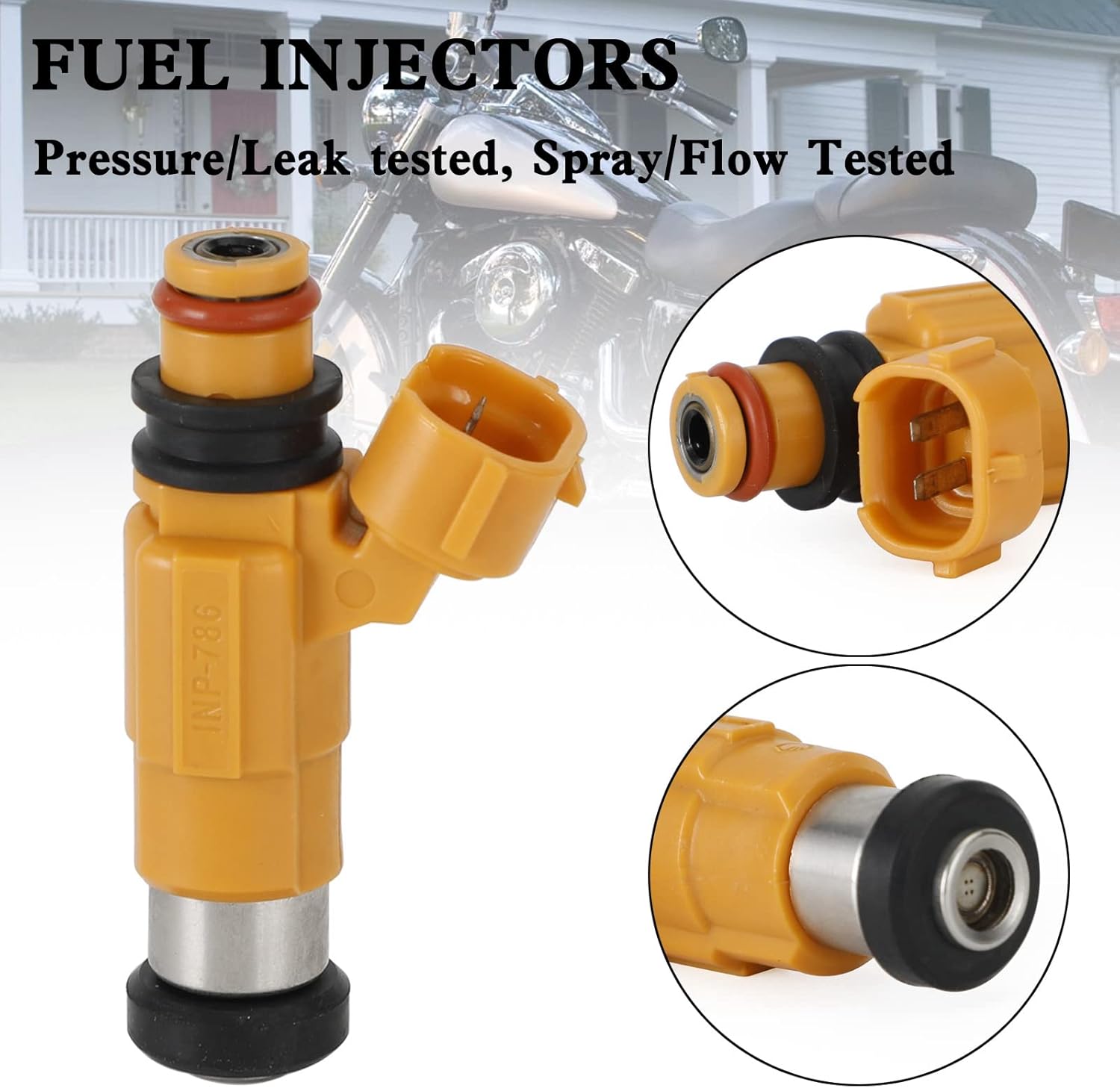 Areyourshop Fuel Injectors 49033-1057，INP-786 for KAWASAKI Vulcan 1500 Classic 2005-2008, Vulcan 1600 Mean Streak 2004-2008, Vulcan 1500 Nomad Fi 2000-2004