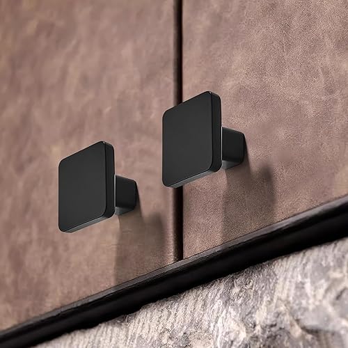 Miniatura 4 de TUNNY Paquete de 10 Konb clásico para gabinetes, color negro mate, herrajes para muebles de cocina, dormitorio, muebles, tiradores de gabinete