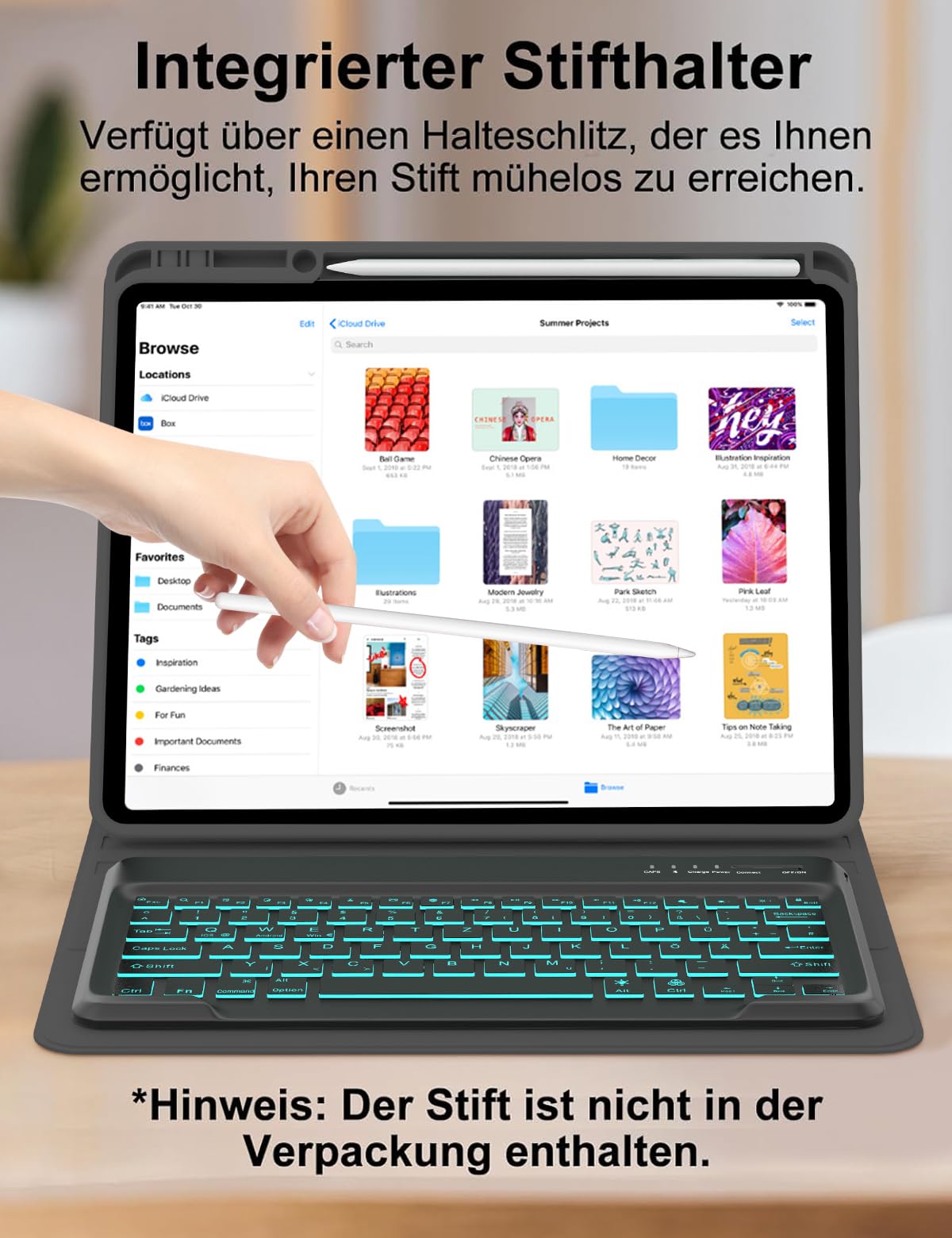 LENOVO Idea Tab Keyboard Folio Grey Beschermhoes met toetsenbord Grijs LENOVO Idea Tab Keyboard Folio Grey Beschermhoes met toetsenbord Grijs
