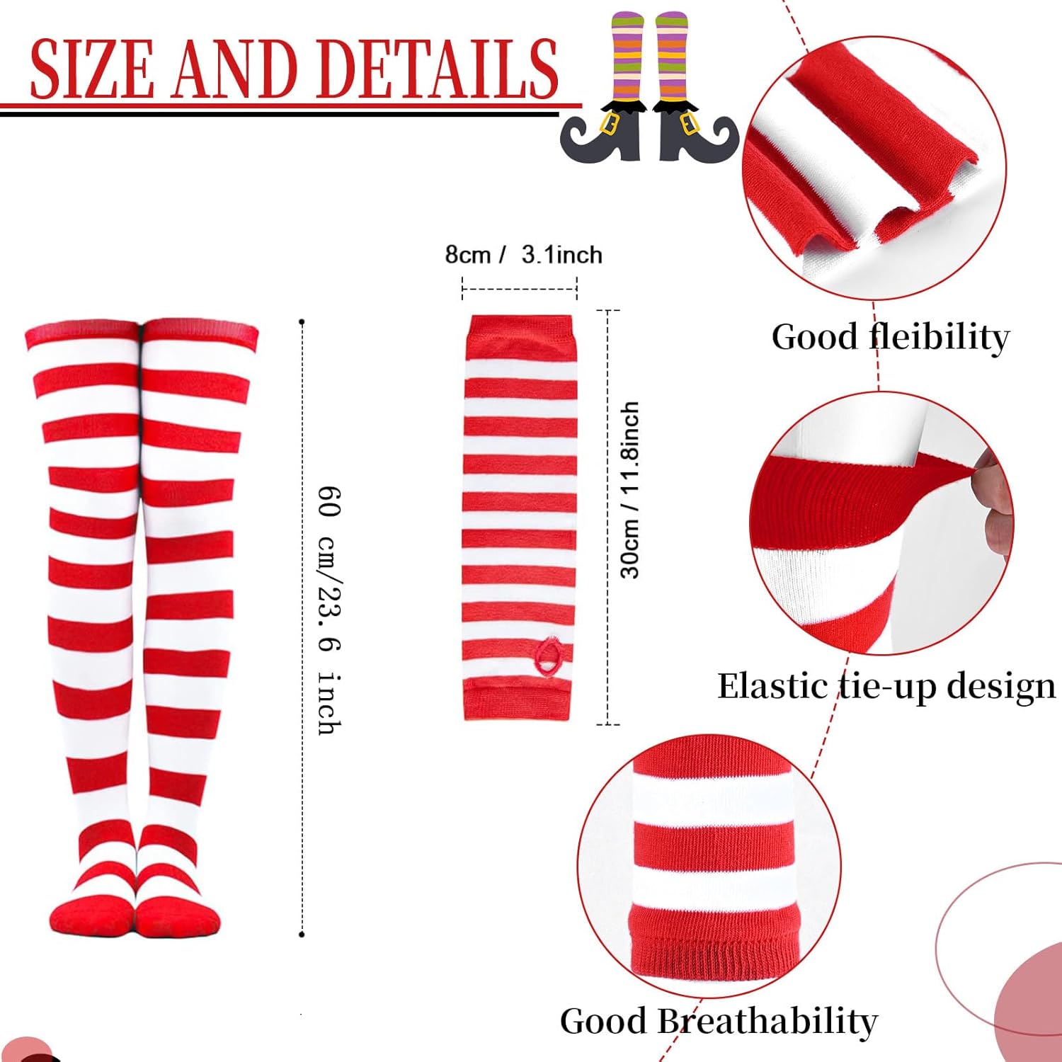 6 Pcs Cat Costume Include Headband Tail Tutu Skirt Bow Tail Gloves Socks for Women Girls Halloween Dress Up - Image 4