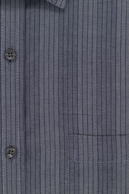 Image of 7-DAYS Men's Premium Striped Shirt - 100% Cotton, Tailored Fit (Between Slim & Regular), Full Sleeve, with Pocket - Smart Office & Casual Look