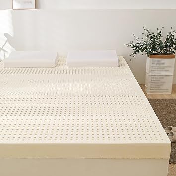 Natural Latex Mattress, 1/2/3/4In Medium Soft Organic Mattress Foldable Floor Sleeping Bed,Twin,39x75x3in