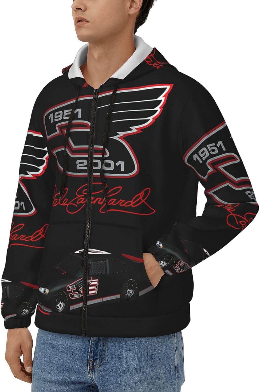 Men's Full Zip Sweatshirt Oversized Long Sleeve Tops Breathable Outdoor Coat