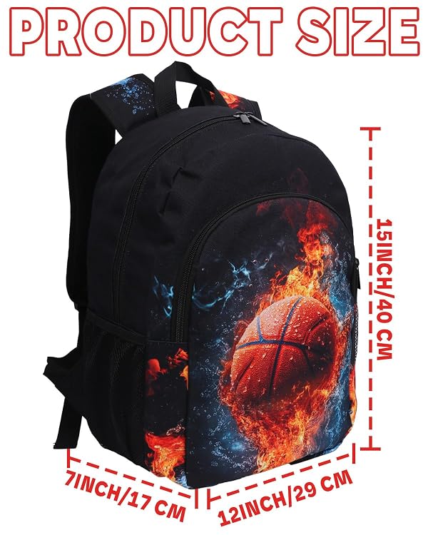 VIVIDSATCH Basketball Backpack, Basketball Gifts Backpack for Men Women by VIVIDSATCH - Image 3