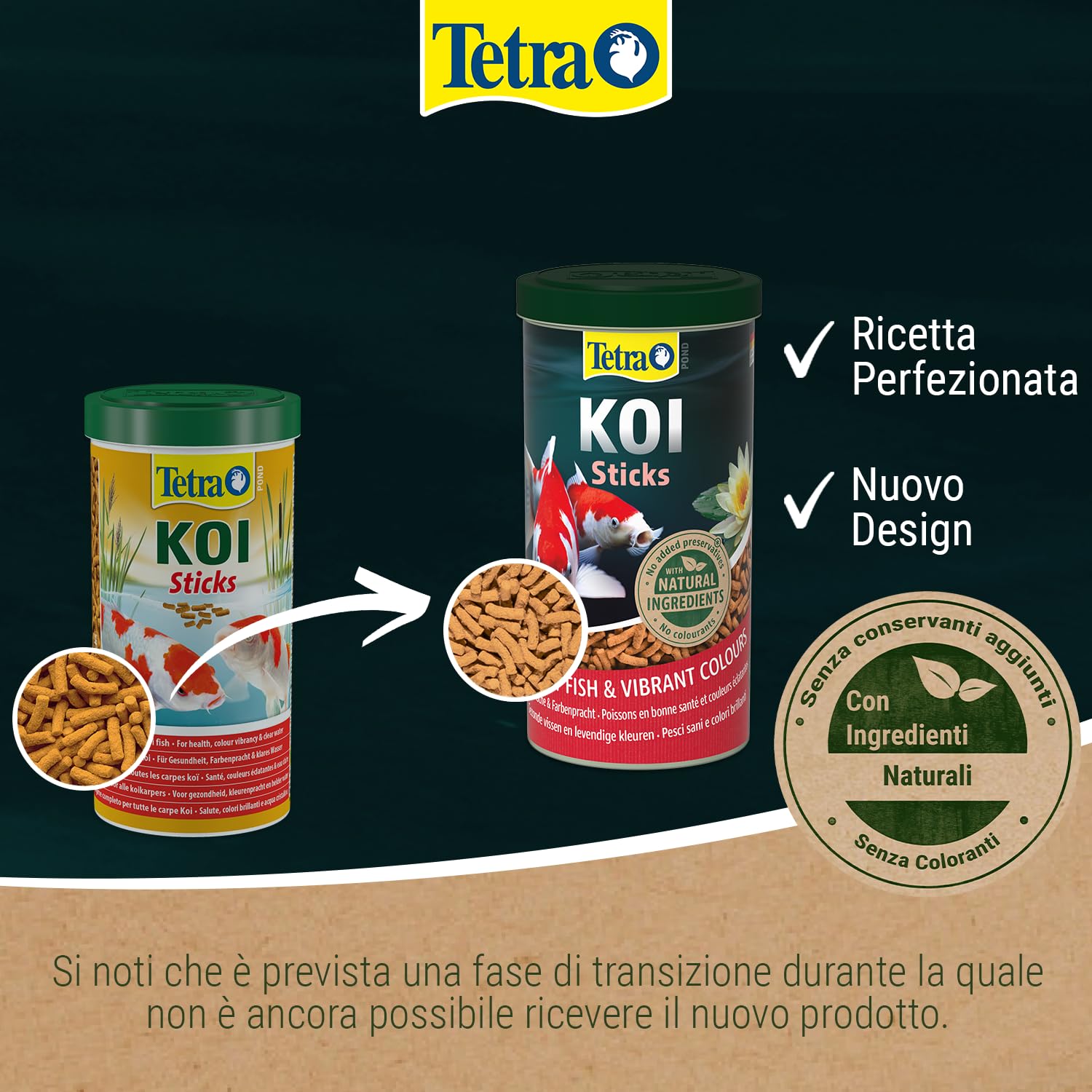 Tetra Tetrapond Koi Sticks, Multicolore, 1000 ml