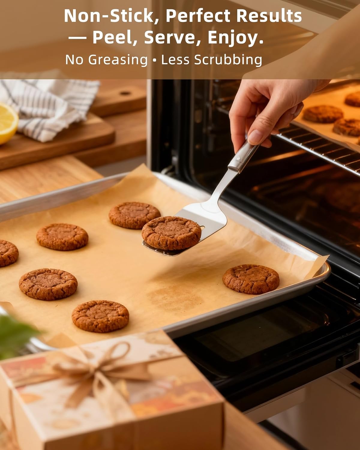 220 Pcs Parchment Paper Sheets for Baking | 16 x 24 Inches, Unbleached Precut Baking Paper for Oven, Airfryer, Heavy Duty Non-Stick Parchment Sheets for, Baking, Cooking, Grilling & Steaming