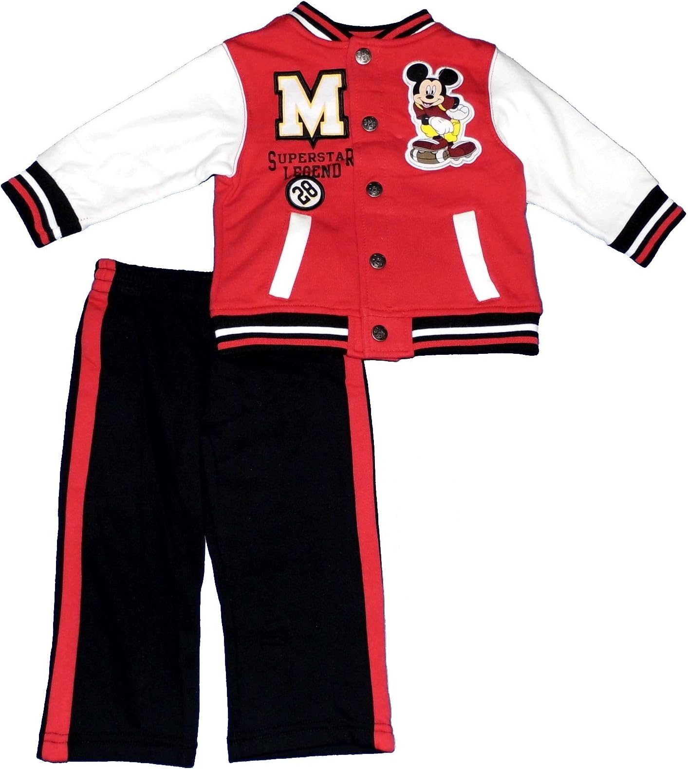 Disney Baby-Boys Infant Mickey Mouse 2 Piece Fleece Jacket Set