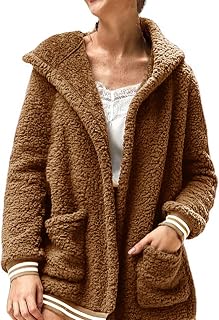 Women's Fleece Jacket Coat Outerwear Hooded Sweater Overcoat Winter Warm Wool Overcoat Cotton Overcoat Overcoat Womens Jacket Fleece Jacket Coat Tops