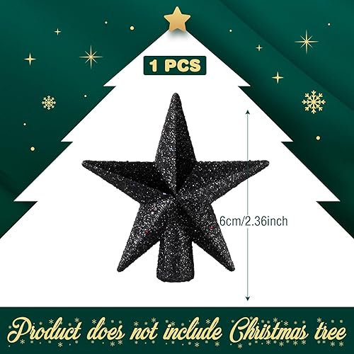 Miniatura 21 de Hanaive Decoración para árbol de Navidad, mini estrella pequeña para árbol de Navidad, adornos de estrella decorativa para el hogar, fiesta de Plata