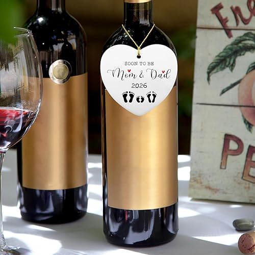Miniatura 5 de Soon to Be Mom Dad Regalos de anuncio de embarazo Esperando mamá papá Regalo para padres nuevos regalos para parejas, adornos de Navidad, regalo de