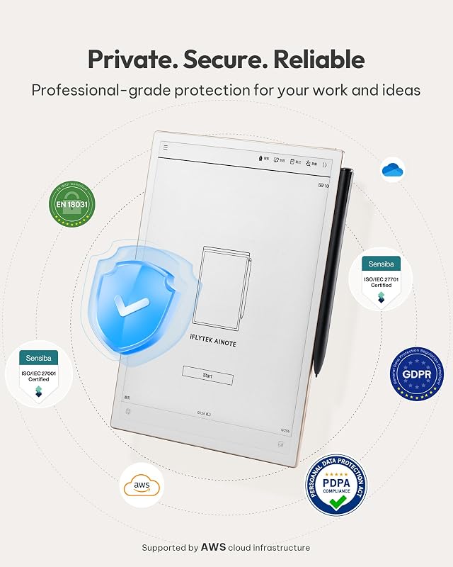 iflytek AINOTE 2, 10.65" E Ink Tablet with Recording & AI Meeting Summaries image 6