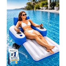 Motorized Pool Floats for Adults, Inflatable Water Cruiser with Motor