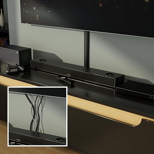 Miniatura 5 de Conducto para cable D-Line cubierta para pared canal para ocultar y disimular cuerdas cables y alambres organización de cables L Negro