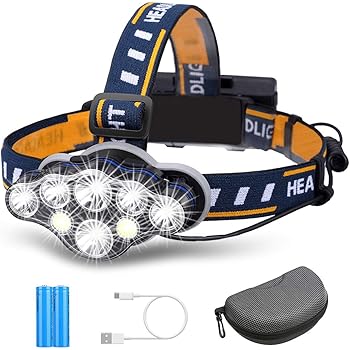 Waterproof USB Rechargeable LED Headlight Head Lamp Torch Outdoor Flashlight