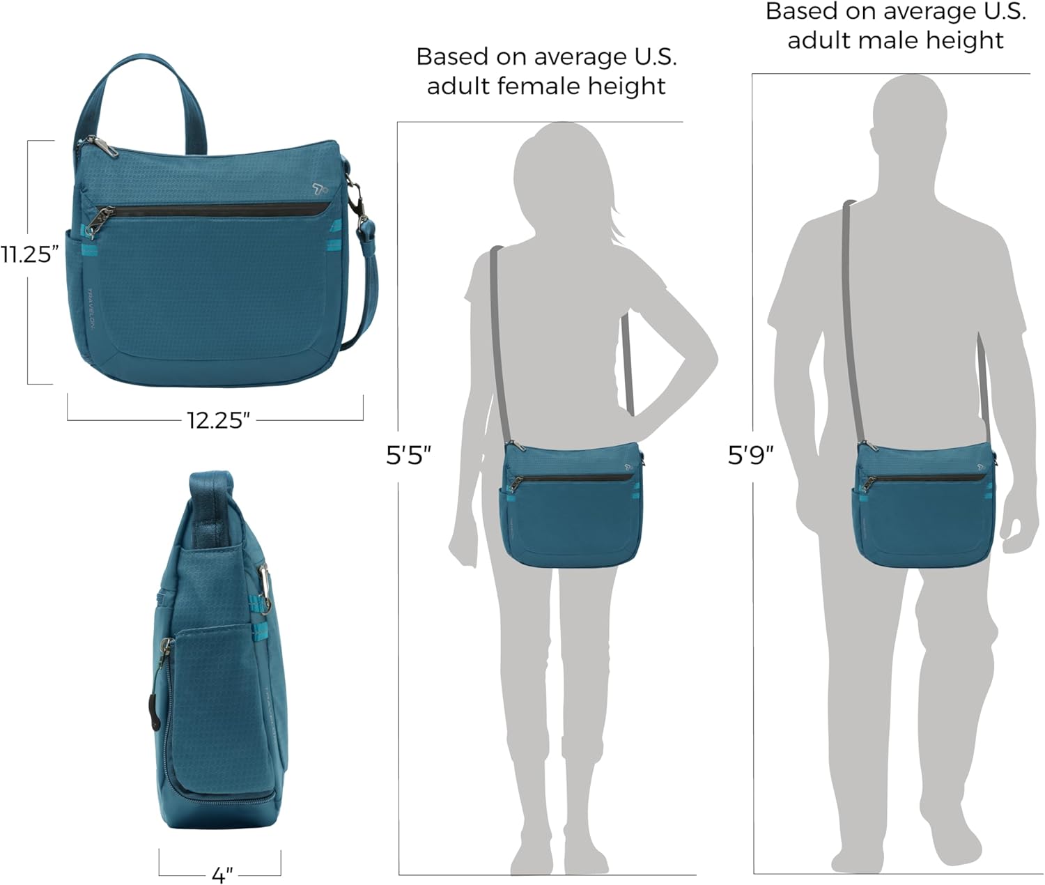 Travelon Anti-Theft Active Medium Crossbody Bag - Image 2