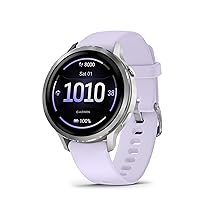 Garmin Venu 4, 41mm, Smartwatch per il fitness, Display AMOLED 1,2″, Speaker e Microfono, Comandi Vocali, GPS Multi-band, Torcia, 80+ App per lo Sport, Autonomia 10 giorni (Gray & Silver)