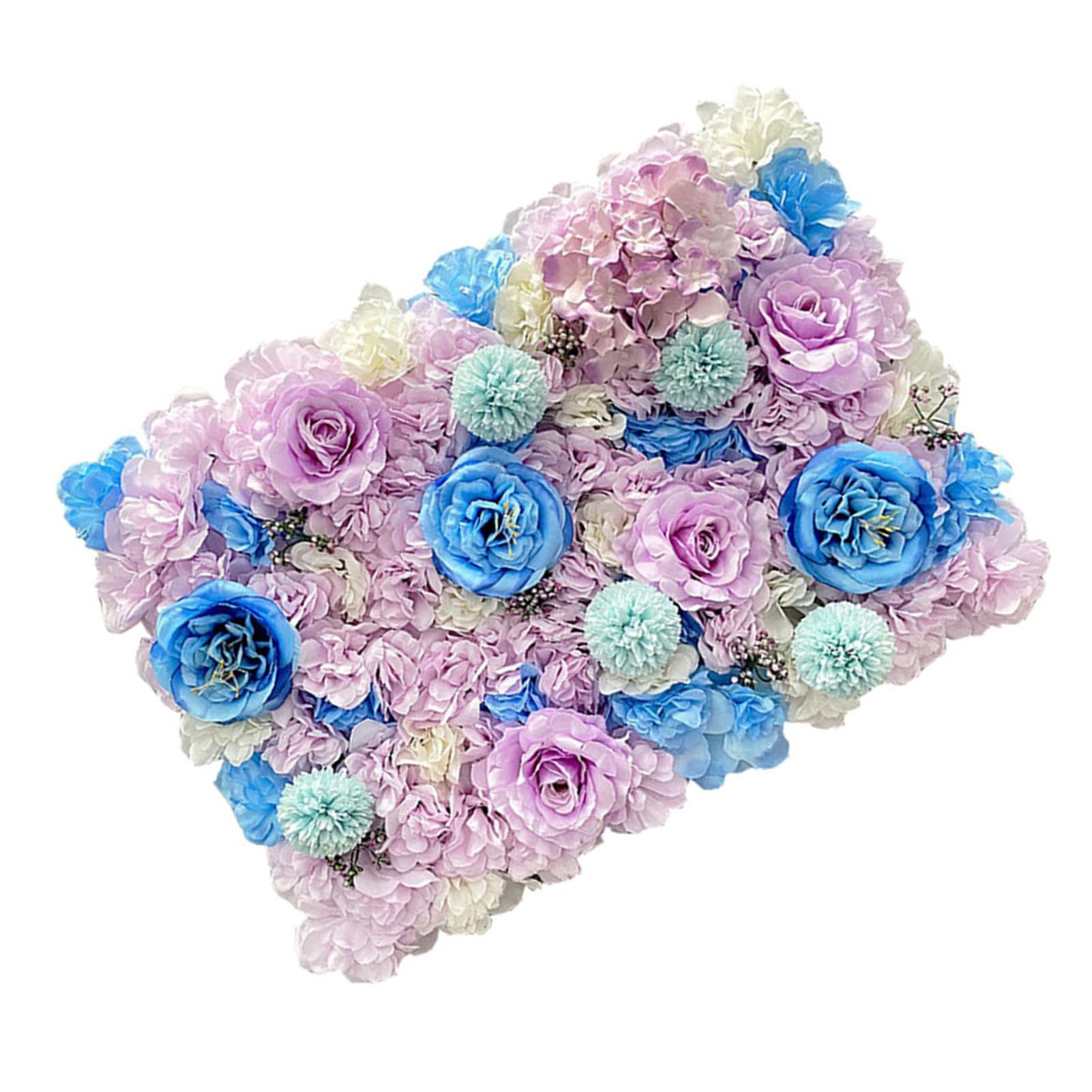 Panneaux de haies artificielles avec fleurs décoration murale fond de scène plastique