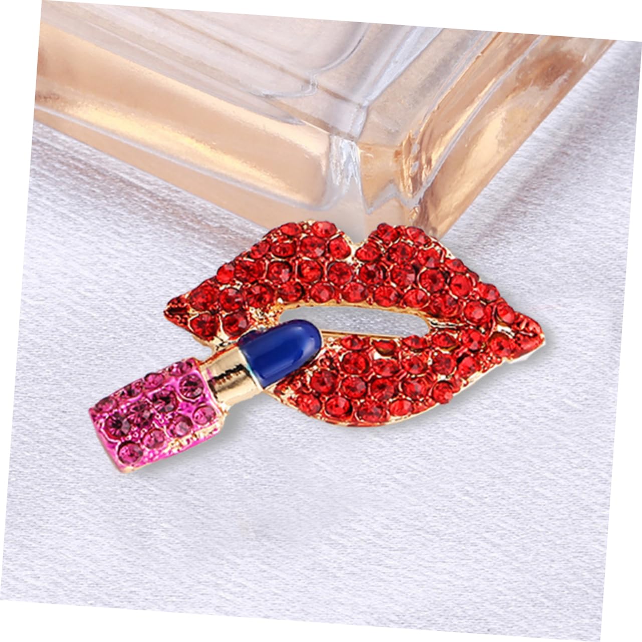 4 Piezas Broche De Labios Pin De Solapa De Ropa Bufanda Pin Broche De Sombrero e De Ropa e De Labios De Bloqueo e Para Sombrero De Solapa De
