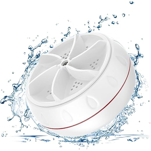 2025 New Portable Mini Washing Machine Ultrasonic Turbo Portable Washer with USB for Home Business Travel College House RV Apartment Turbo Washing Machine Cleaning Socks Underwear