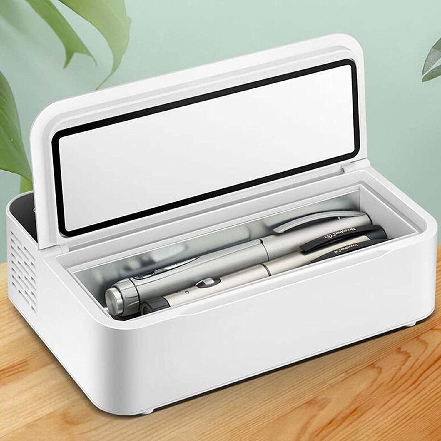 Samnuerly Mini Enfriador de insulina, Nevera para medicamentos y Enfriador de insulina, Caja de Viaje pequeña, Caja de refrigeración portátil para Coche, Viaje, hogar