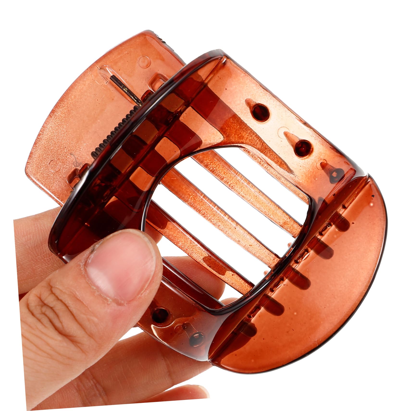 SHERCHPRY 12piezas Pinzas Cabello Dientes Clip De Para Mujeres Accesorios Café Marrón y