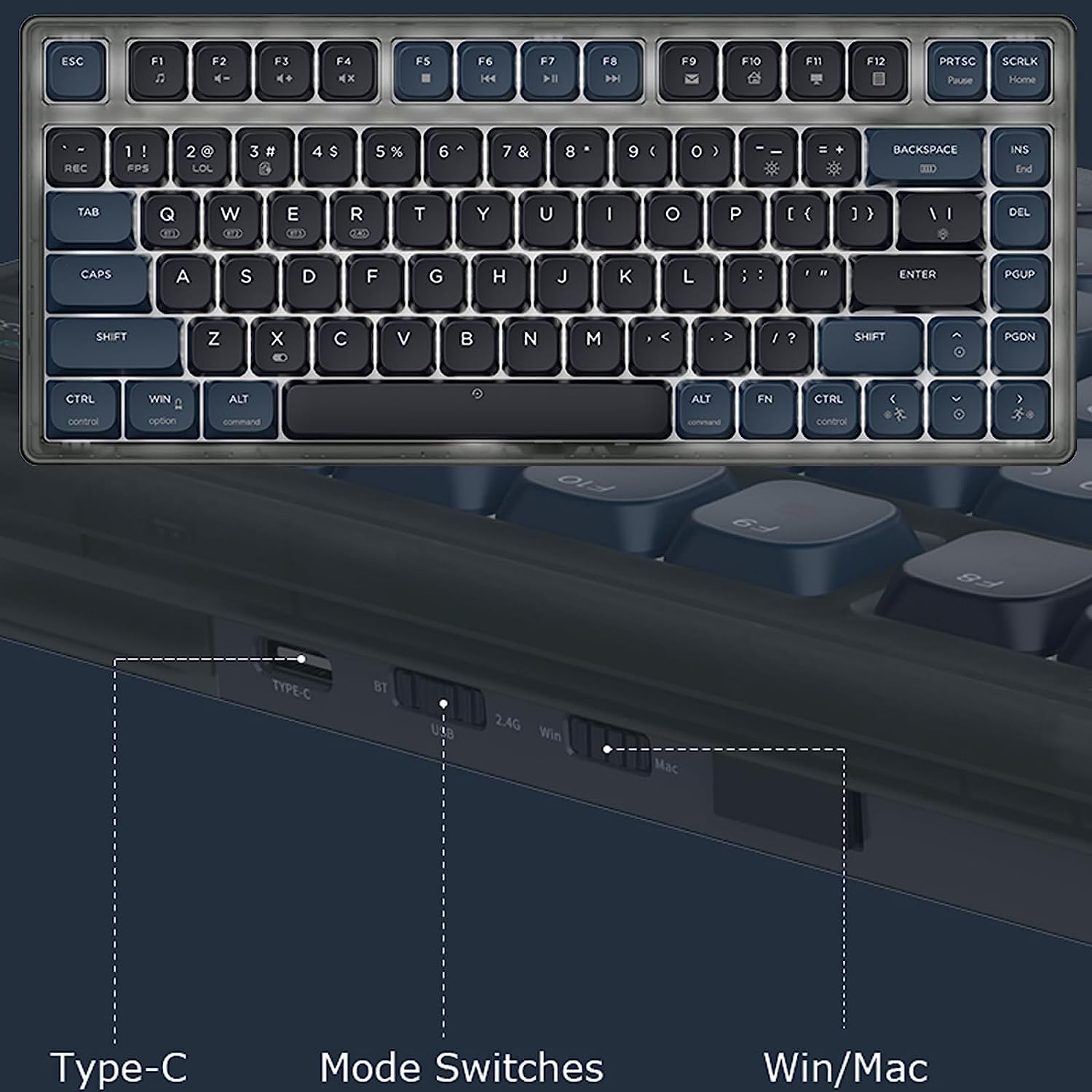 Iqunix plaagt MQ80 als 'ultiem mechanisch toetsenbord met laag profiel Iqunix plaagt MQ80 als 'ultiem mechanisch toetsenbord met laag profiel