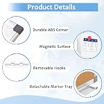 Double-Sided Magnetic White Board & Cork Board Combo, 36" x 24" | Dry Erase Board & Cork Board Combination for Wall, Hanging Whiteboard for Planning, Kitchen, Memo, School, Home, Office