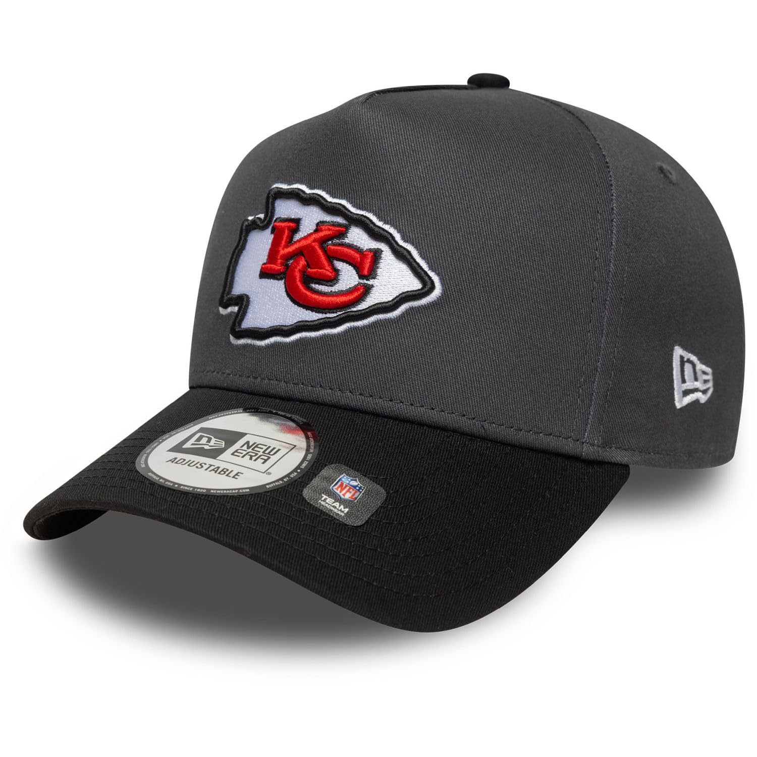New Era Adult's 9Forty A Frame NFL Kansas City Chiefs Baseball Cap Hat Charcoal