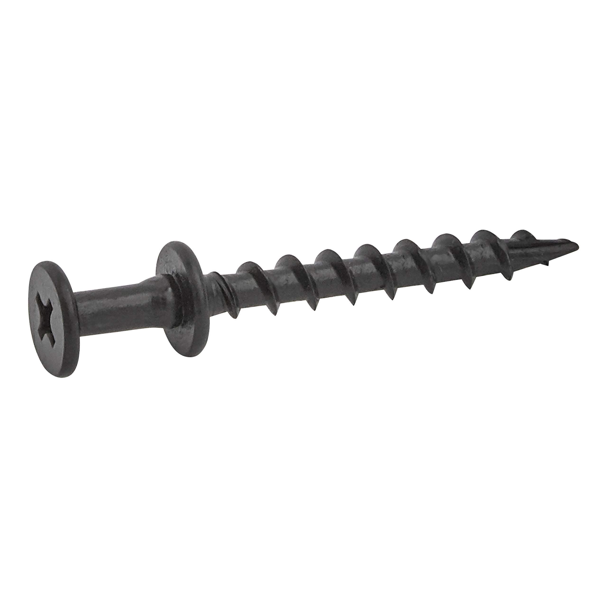 National Hardware N260-129 Bearclaw Hangers with Anchors Double Headed Screws for Multi Purpose Wall Hanging Projects Up to 30 LBS in Drywall, Black Oxide