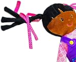 June Garden 15.5" Amis habillés Scarlett - Poupée en peluche pour enfants et tout-petits 2 Années et plus - Jouet doux Montessori Buckle