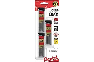 Pentel Super Hi-Polymer® Leads 0.5Mm HB 3-Pack