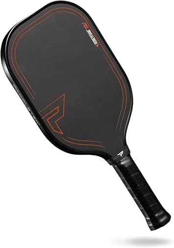 Paddletek Honeyfoam TKO-X Pickleball Paddle Multi-Foam Core with PT-700 Raw Carbon Fiber Surface Shock Arrestor Edge Guard Elongated Pickleball Paddles for Power, Spin, Control & Reach